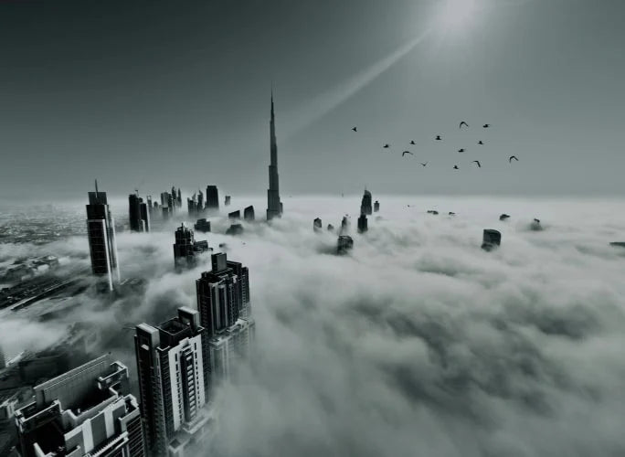 City skylines wall murals and city landscape canvas prints